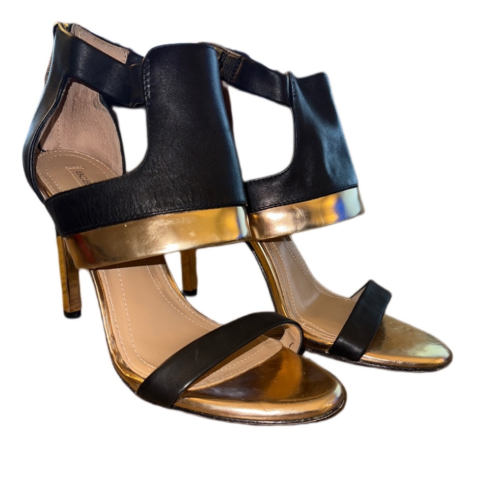 BCBG Maxazria Jett Gold & Black Heel
